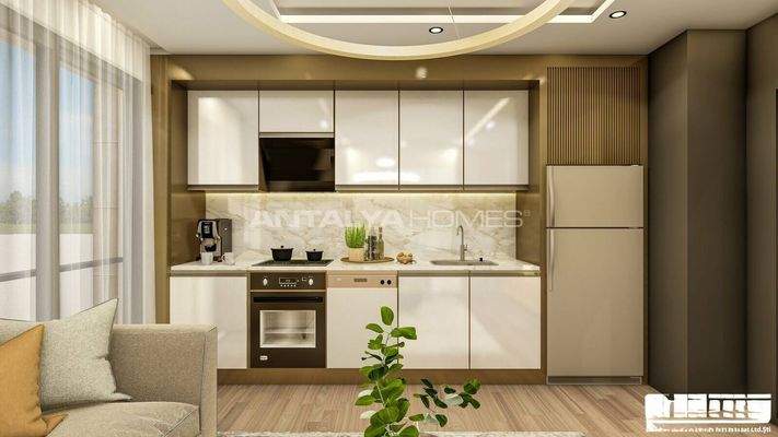 Newly-Built Flats in a Complex in Muratpasa Antalya