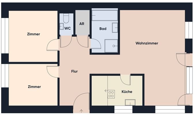 Grundrissplan ohne Maßstab