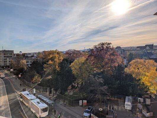 Fernblick vom Balkon