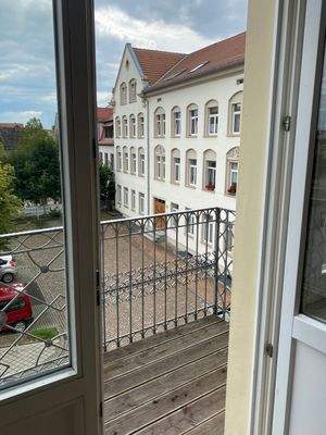 Ausblick Balkon Marktseite