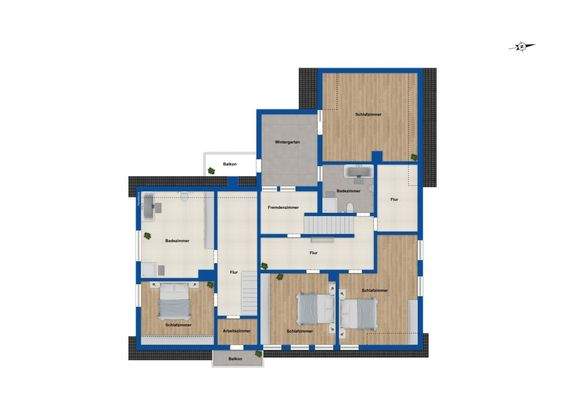 Grundriss Obergeschoss