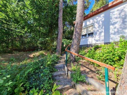 Treppen aufgrund Hanglage