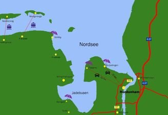 Karte Nordenham