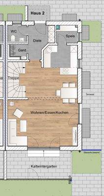 Erdgeschoss Haus 2