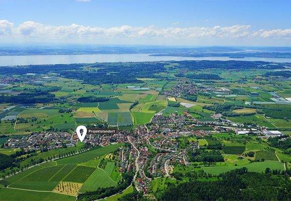 Bermatingen am Bodensee – Luftbild Panorama