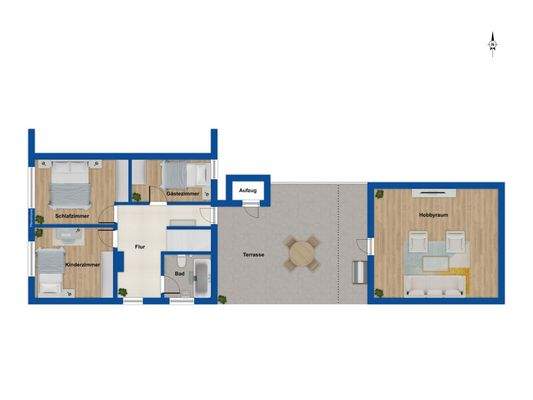 Grundriss Obergeschoss