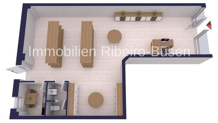 Grundrissbeispiel Einzhelhandel