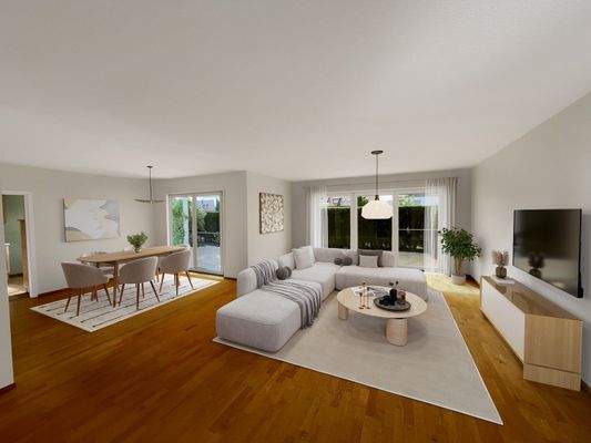 Wohnzimmer Bsp. ohne Wand