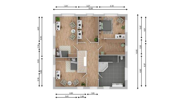 Grundriss Dachgeschoss