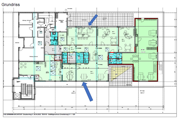 Grundriss Büro im 2. OG