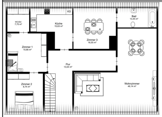 schematischer GR DG (unexakt)