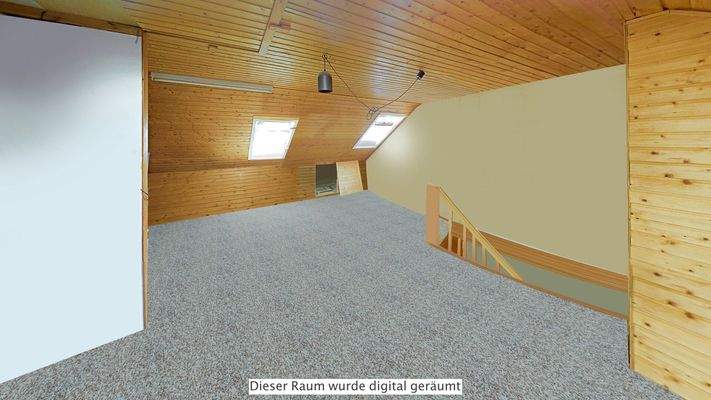 Arbeitszimmer im Dachgeschoss