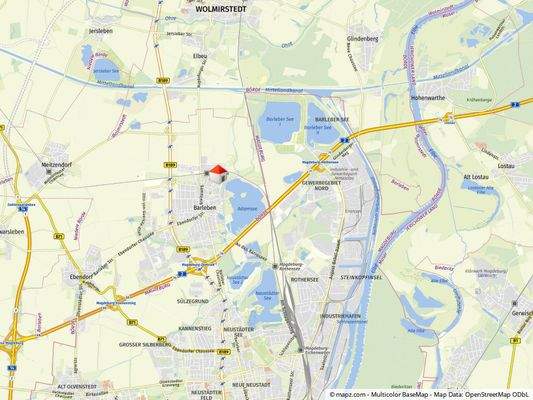 Geolyzer Kartenausschnitt