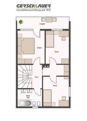 Grundriss  Obergeschoss original