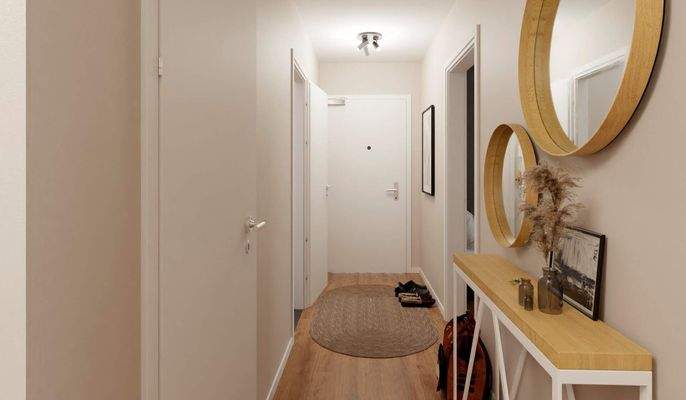 Heller und freundlicher Eingangsbereich