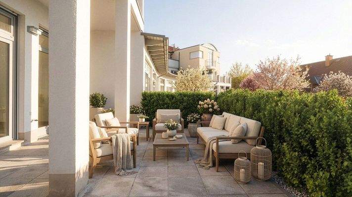 Freifläche vor der Wohnung