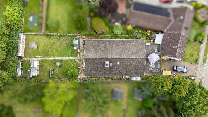 Luftbild - Draufsicht Grundstück