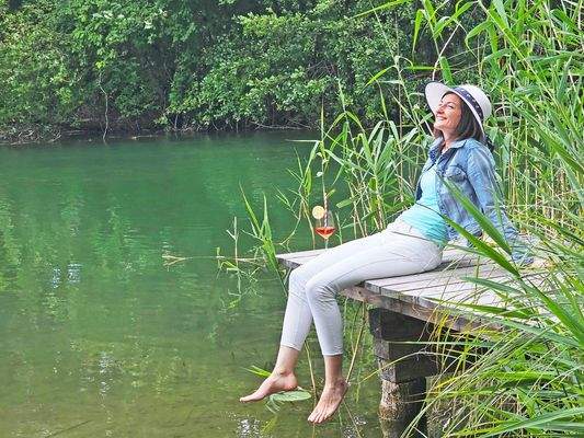 Genießen am eigenen Steg