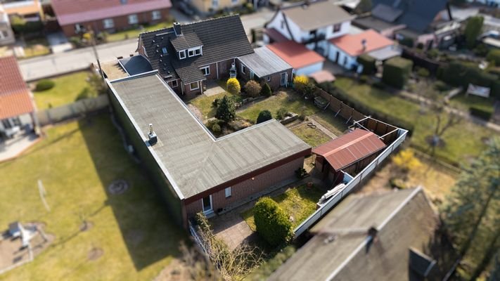 Blick auf das Grundstück