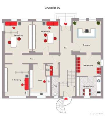 Grundriss EG- Beispiel - ohne Maßstab