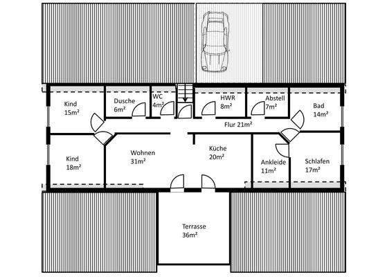 Grundriss Wohnung DG