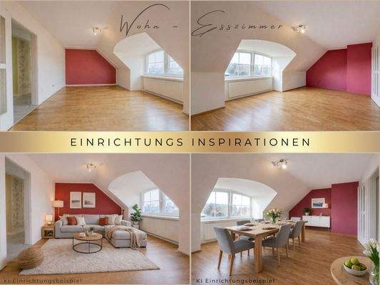 Wohnzimmer KI Einrichtungsbeispiel