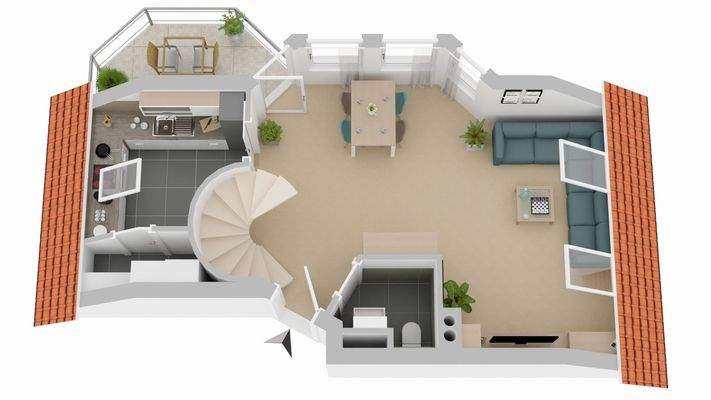 Illustrierter Grundriss 1