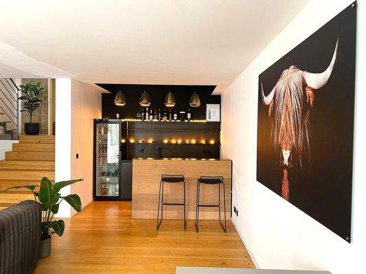 Integrierte Bar im Wohnbereich