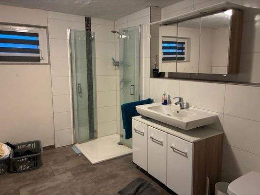 Waschküche mit Duschbad im Keller