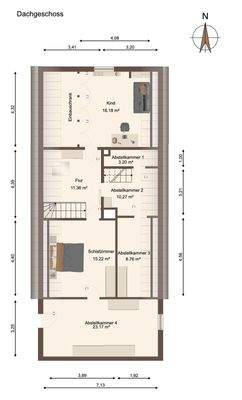 Grundriss Dachgeschoss