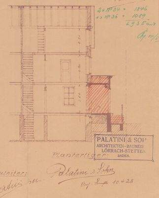 Schnittzeichnung West