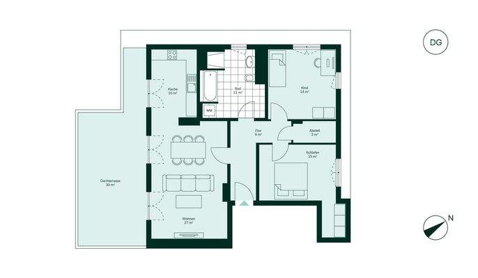 Komfortabler Grundriss