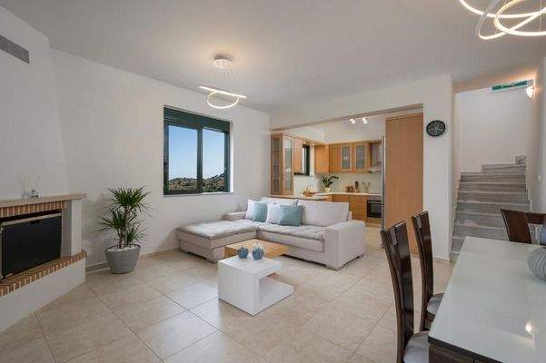 Kreta, Afrata: Premium-Villa mit Meerblick zu verkaufen