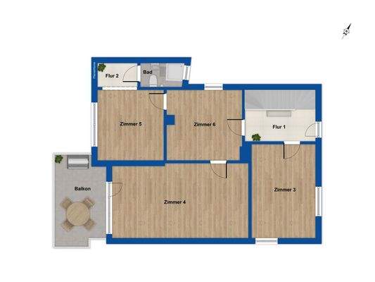 Grundriss Obergeschoss