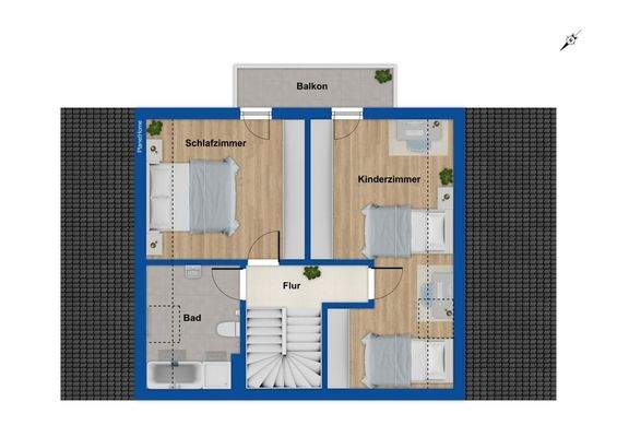 Grundriss Obergeschoss