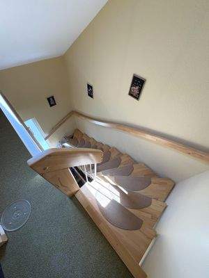 Treppe zum Dachgeschoss