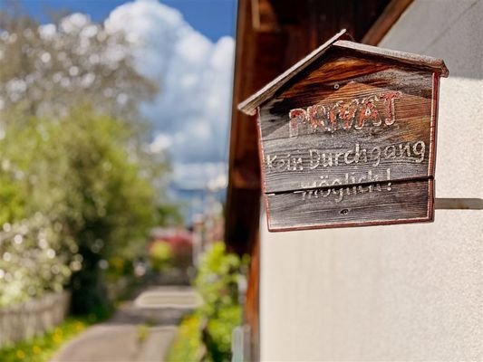 Privatweg Zufahrt