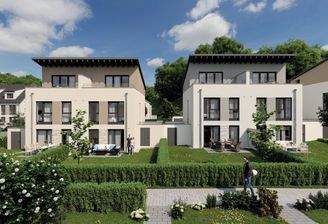 Außenansicht Gartenseite Pultdach