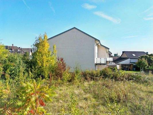 Blick auf dem Grundstück