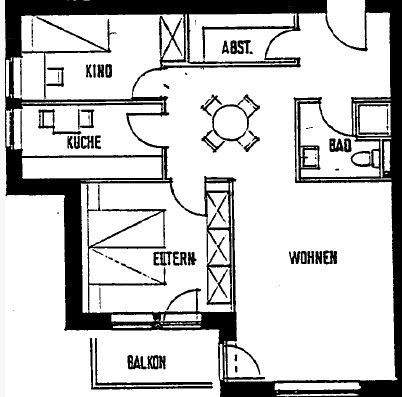 Grundriss Wohnung 2. & 3. OG