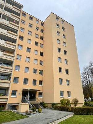 Blick auf die Wohnanlage