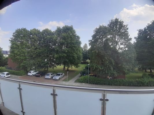 Blick vom Balkon