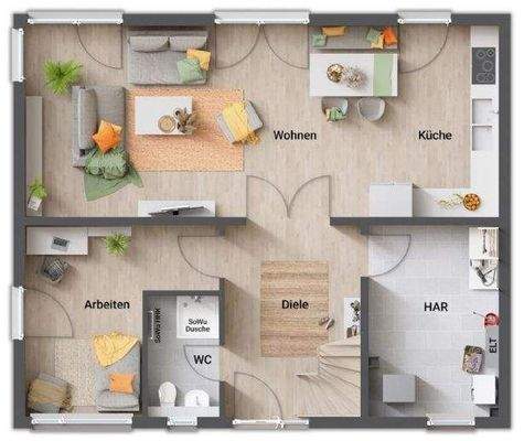 Erdgeschoss großer HWR