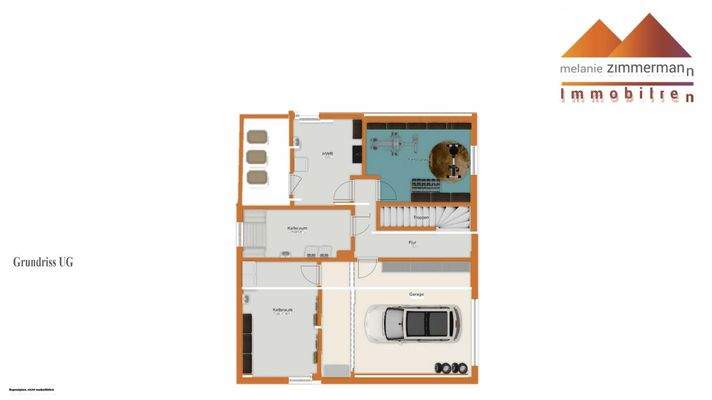 Grundriss UG visuell