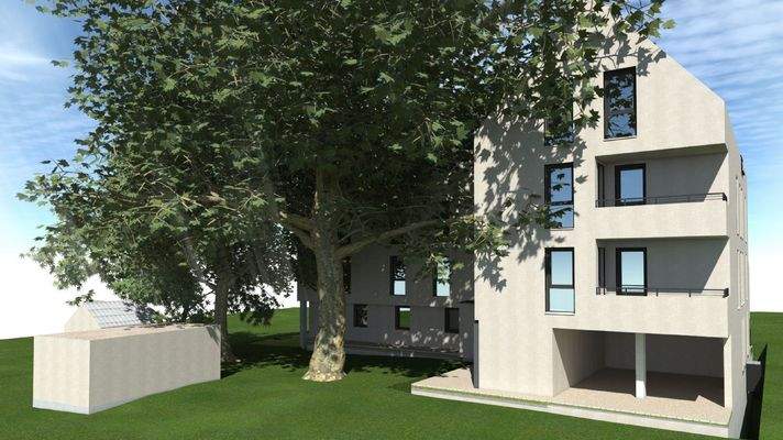 Hausansicht vorne  - Zeichnung 