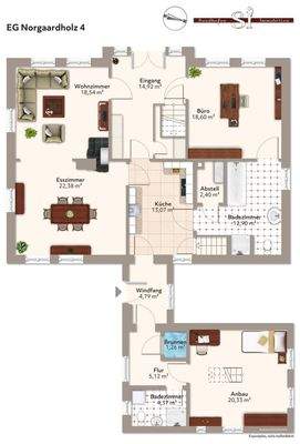 Grundriss EG Norgaardholz 4