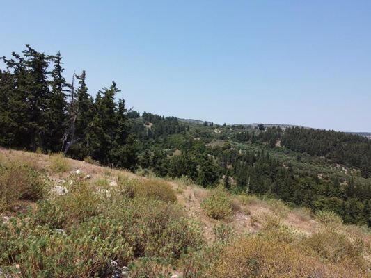 Kreta, Nipos: Grundstück mit atemberaubender Aussicht und Baugenehmigung zu verkaufen