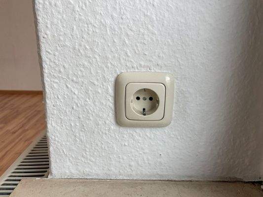 Detail Steckdose für Weihnachtsbeleuchtung