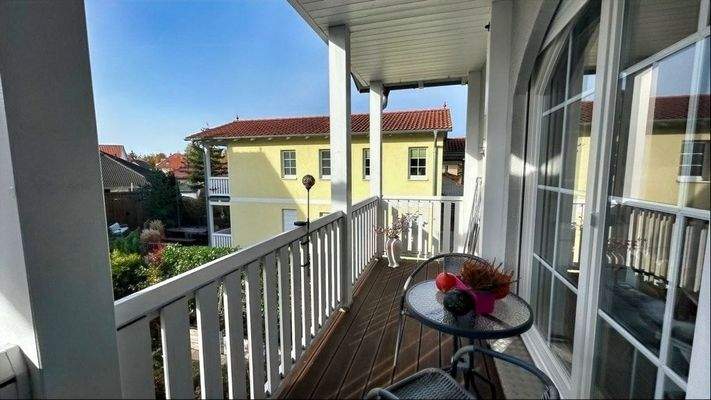 Herrlicher Blick vom Balkon