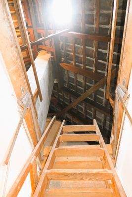 Blick auf den Dachboden